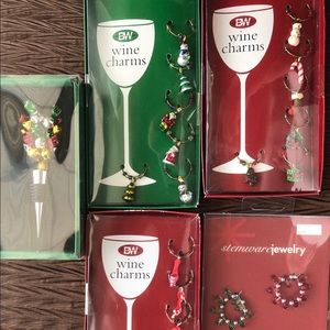 Holiday Wine Glass Charms